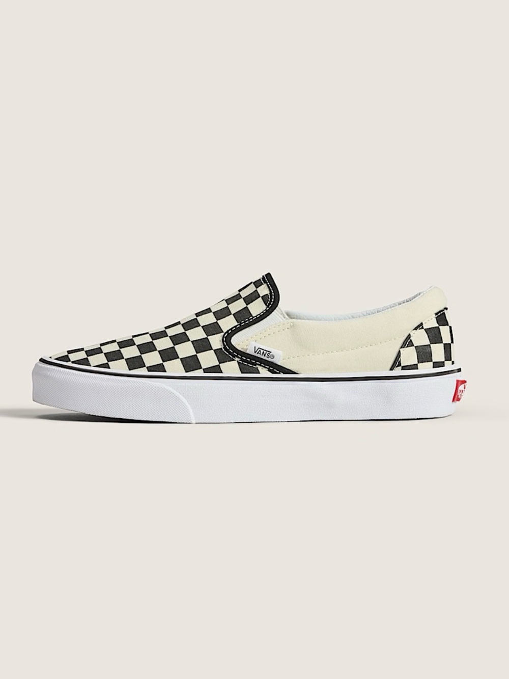 VANS | Classic Slip-On Checkerboard Shoe | Big Kids size 5